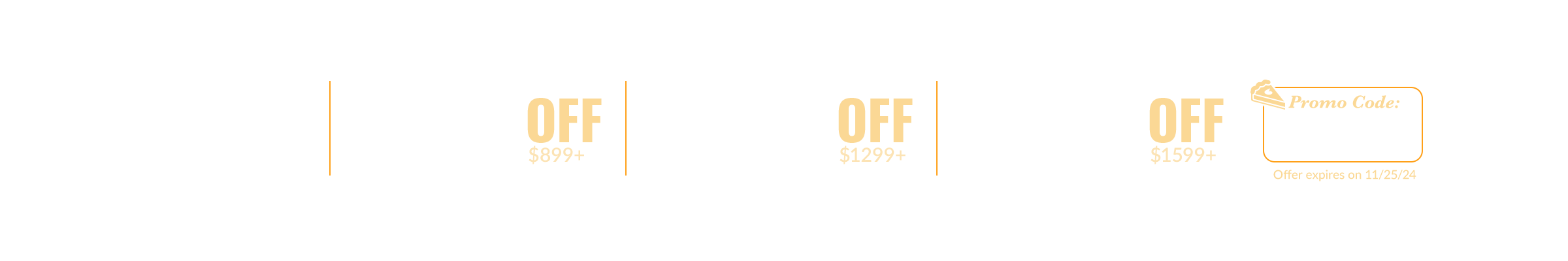 Up to $300 off with code SLICE